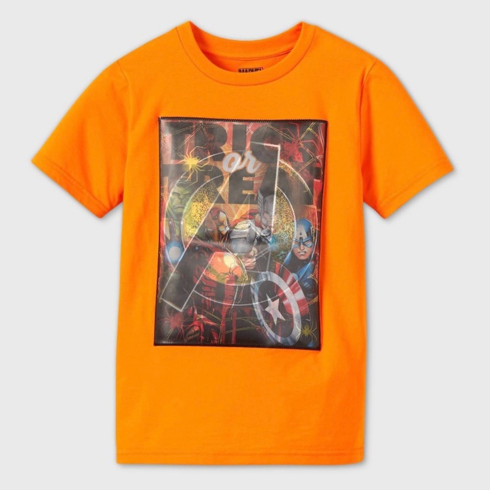 Boys Marvel Avengers Halloween graphic tee